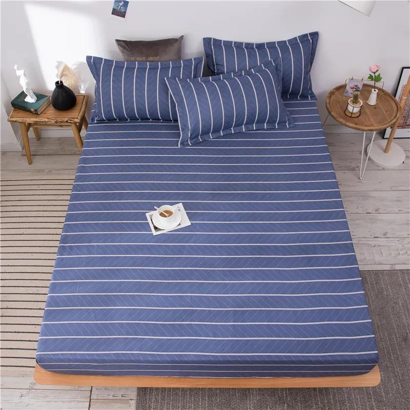 One-piece Waterproof Non-slip Mattress Cover Thick Sanded Bed Sheet Bed Cover Fully Enclosed Removable Mattress Cover