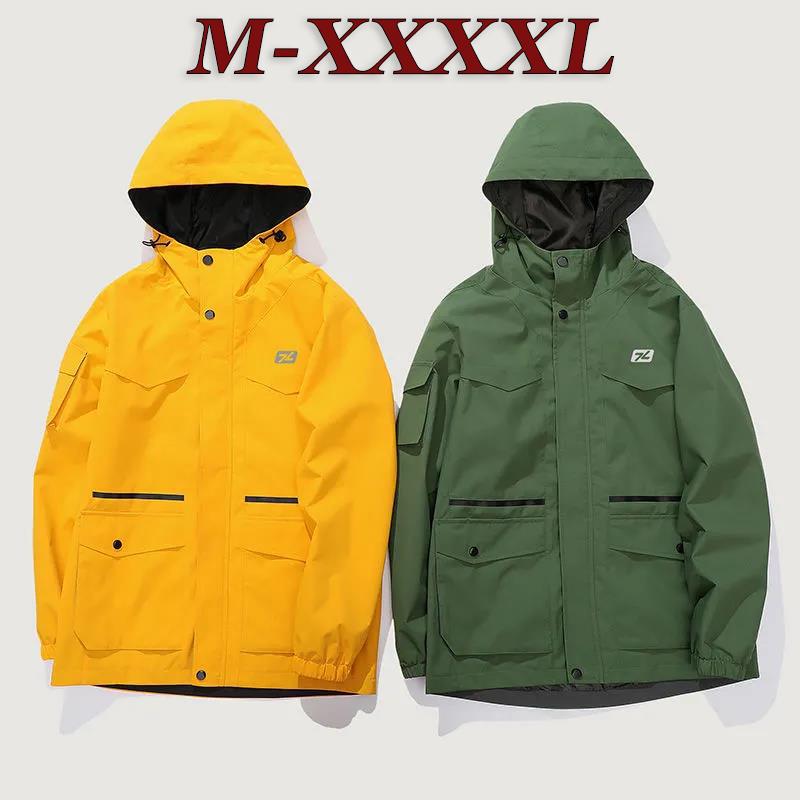 Men's Outdoor Jacket Winter Cold and Windproof Waterproof Hooded Outdoor Sports Jacket Ski Mountaineering Jacket