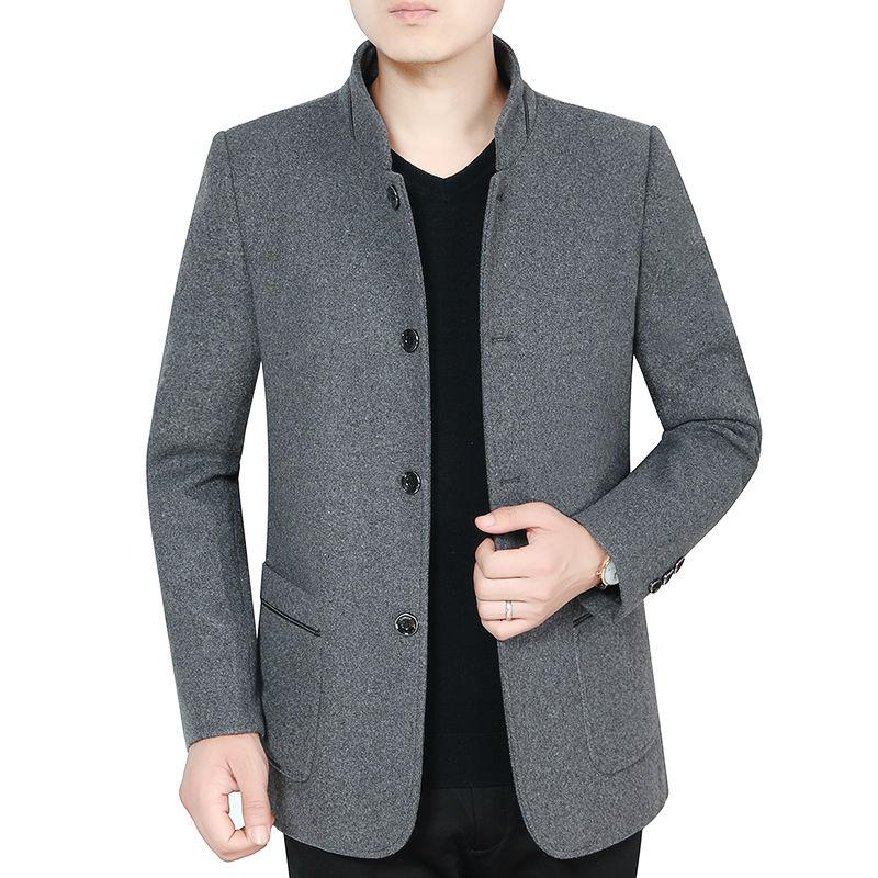 Men's Jacket Business gentleman jacket Winter Fashion Handsome Gentleman Plus Velvet Padded Jacket