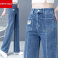 Summer Thin Wide-leg Jeans Girls Loose and Thin Straight-leg Pants Plus Size Casual Wide-leg Long Pants