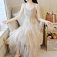 Women  Sleeveless Knitted Dress Summer Lace Party Dress Casual Sling Beach Dress