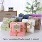 Adult Coral Velvet Towel + Bath Towel Set Home Oversized Absorbent Quick-drying Bath Towel