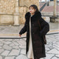White Duck Down Jacket Women's Mid-length Korean Style Loose and Thick Long Over-the-knee Waist Coat