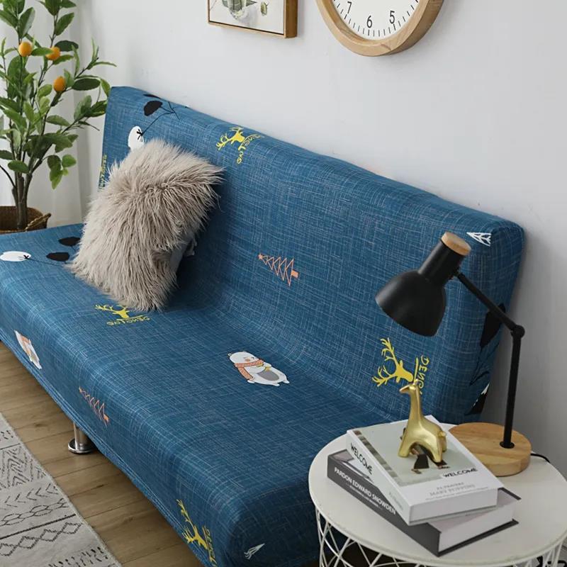 Armrestless Sofa Cover Thickened Elastic Cover All-inclusive Universal Cover Folding Sofa Bed Cover