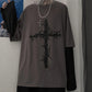 Gothic Goth Style Tshirt 2022 Mall Goth Tops Punk Long Sleeve Oversized T-shirt Japanese Streetwear Fashion Korean Style