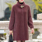 Imitation Mink Velvet Jacket Women's Mid-length Loose Large Size Temperament Woolen Coat Women's Thermal Cotton Jacket