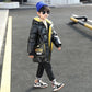 Boys Winter Down Padded Jacket Children's Autumn and Winter Bright Surface Thickened Padded Jackets To Overcome The Big Children's Fashion Coat