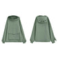 Women's Sweatershirt Zipper 3D Pocket Cute Frog Design Pullover Sweater Coat