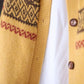 National Style Raglan Sleeve Knit Cardigan Jacquard Sweater Spring and Autumn Retro Lazy Style V-neck Long-sleeved Warm Sweater Jacket