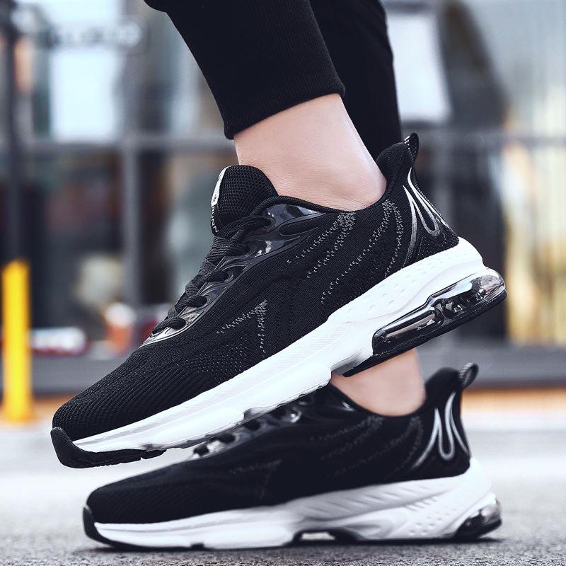 Plus Size 39-45 Men Mesh Sneakers Men Shockproof Breathable Deodorant Running Basketball Shoes Boys Non-slip Wear-resistant Skate Shoes