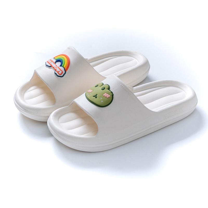 Girls Summer Slippers Wear Home Indoor Bath Non-slip Thick Bottom Household Slippers Couples Cute Sandals