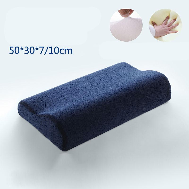Comfortable Sleep Aid Memory Foam Pillow Single Cervical Spine Pillow Slow Rebound Pillow Core Washed Cotton Pillowcase