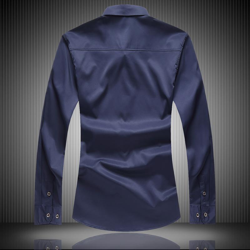 Thin Chinese Style Men's Long-sleeved Embroidered Flower Shirt Plus Fat Plus Size Youth Loose Casual Shirt