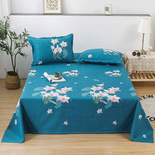 Three-piece Cotton Home Textile Bedding Cotton Fabric Sweat-absorbing Warmth Breathable Exquisite Pattern Washable All Seasons
