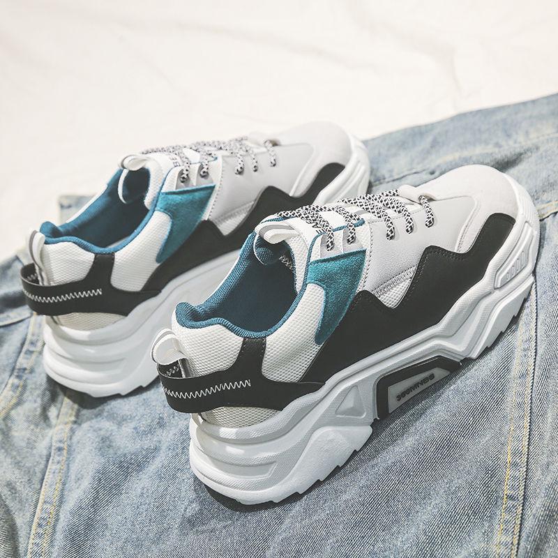Men's shoes spring sports shoes Korean wild shoes men's board shoes casual Breathable wild dad shoes