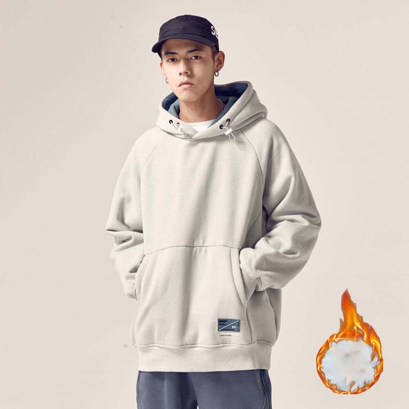 2021 New Sweater Male Autumn and Winter Loose Hooded Student Hoodie Daily Casual Coat