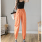 Drawstring Overalls Women's Summer Women's Korean Style Loose Bf Wind Casual Pants High Waist Harem Pants
