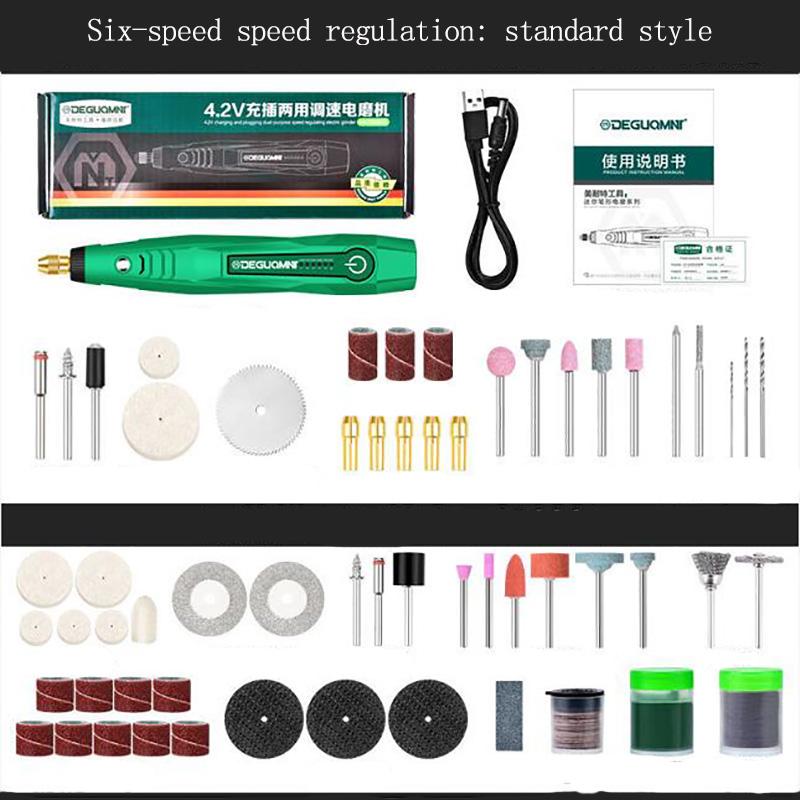Mini Electric Grinder Hand-held Engraving Electromechanical Drill Nail Tool Punching Machine Cutting Machine Mini Kit Tool