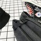 Chest Bag Men Black Large Capacity Multi-pocket Oxford Shoulder Bag Outdoor Sports Bag Backpack