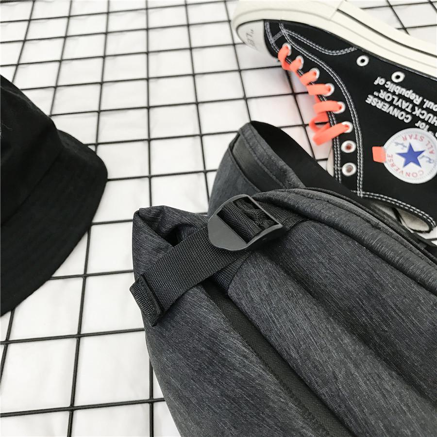 Chest Bag Men Black Large Capacity Multi-pocket Oxford Shoulder Bag Outdoor Sports Bag Backpack