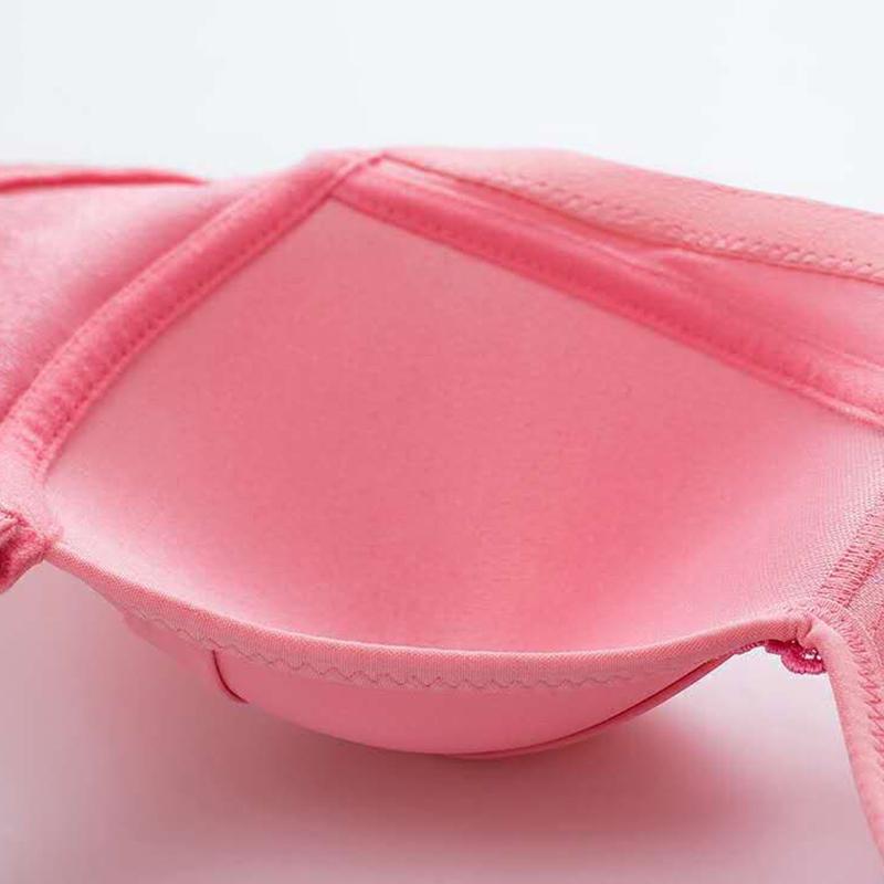 Thin Section Without Steel Ring Bra Sexy Gathering Adjustable Bra Beautiful Back Anti-sagging Nursing Underwear Sexy and Cute