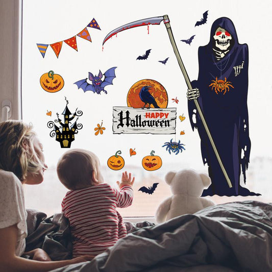 Death God Halloween bedroom living room window bar doors windows other decorative wall stickers