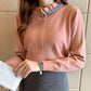 Autumn and Winter Pullover Loose-fitting Outer Wear Fashionable Bottoming Shirt Long-sleeved Knitted Female Top
