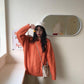 Pofulove Round Neck Twist Sweater Female Loose Wild College Style Knitted Sweater Autumn Winter