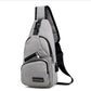 Large Capacity Bag Casual Outdoor Travel USB Charging Port Sling Bag Chest Bag for Men Crossbody Bag