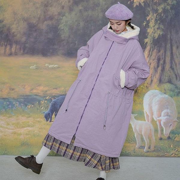 Winter All-match Down Padded Jacket Women's Padded Jacket Female Students Mid-length Loose Pie Overcoming The Thick Padded Padded Jacket