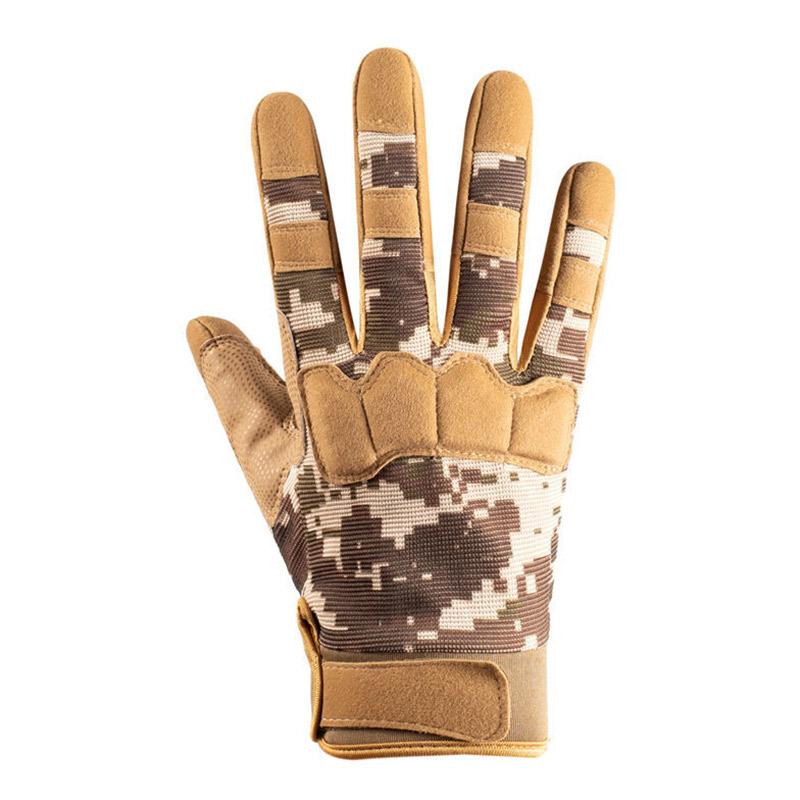 Army Fan Tactical Riding Gloves Male Full Finger Handsome Cycling Non-slip Wear-resistant Summer Fitness Sports Motorcycle Gloves