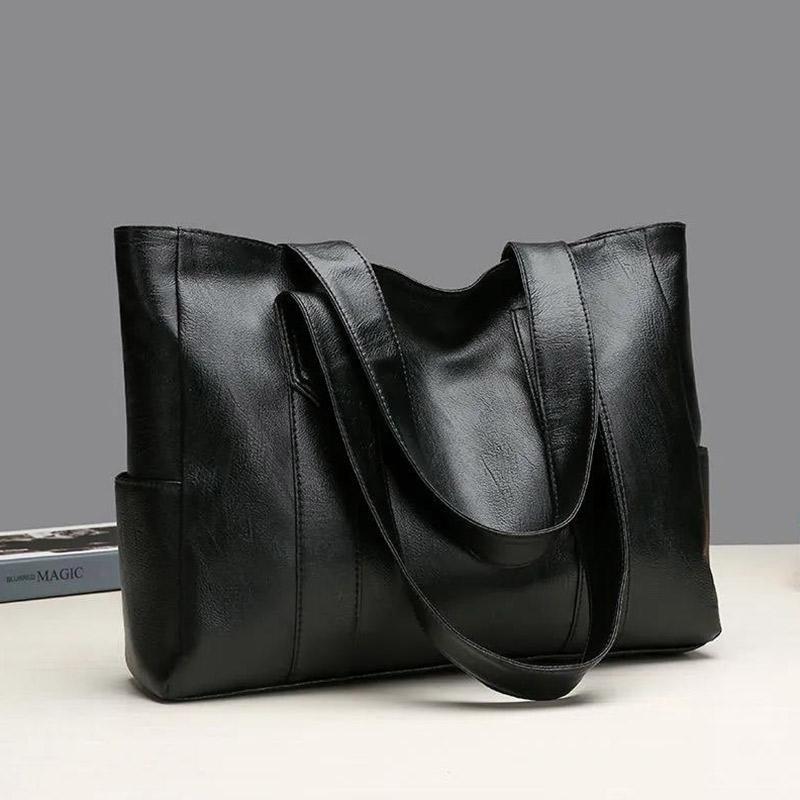 Leather Texture Ladies Bag Fashion Trend All-match Handbag Elegant Shoulder Simple Shopping Bag