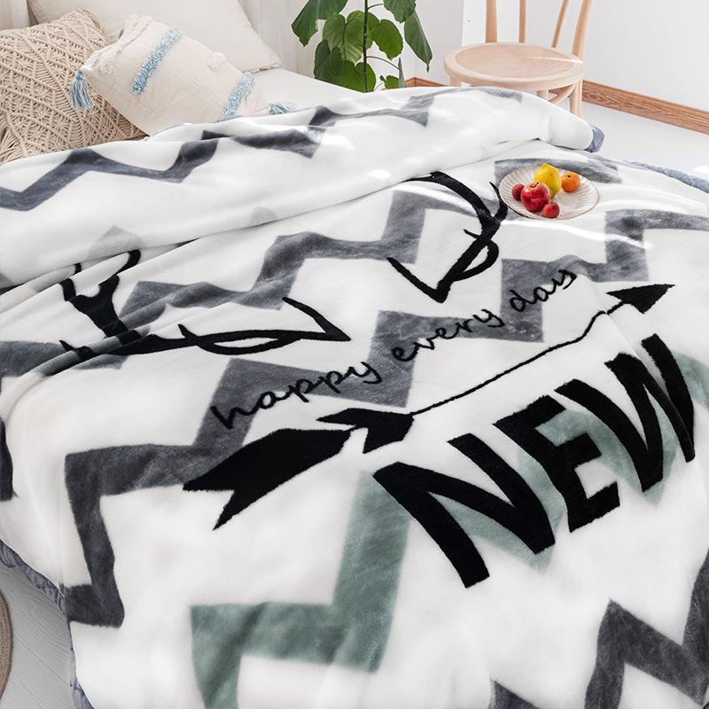 Warm Winter Double Blanket Bedding Thickened Sofa Chair Blanket