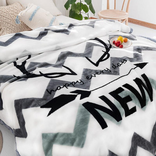 Warm Winter Double Blanket Bedding Thickened Sofa Chair Blanket