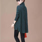 Autumn and Winter High Neck Casual Sweater All-match Knitted Long-sleeved Top Sweater Loose Solid Color Female Jacket