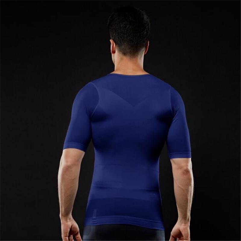 Tight Men's Tight Chest Lose Weight Slim Vest Tops Reduce Belly Stomach Shapewear Posture Corrector