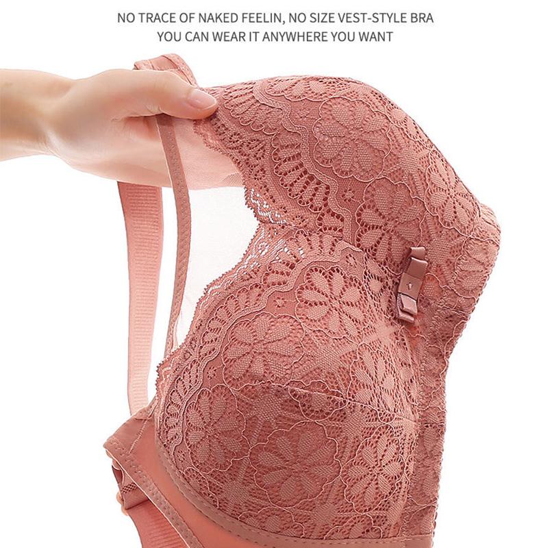 Women Bra No Steel Ring Gathered Underwear Thin Anti Sagging Breast Collection Anti Gloss Bra Women's High-grade Bra