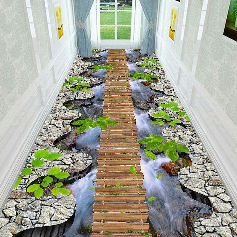 Pastoral Style Living Room Carpet Bedroom Bedside Blanket Can Be Cut Porch Corridor Aisle Carpet Stair Mat Large Size