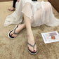 Flip-flops Female Summer Wear Korean Fashion All-match Sandals and Slippers Rhinestone Personalized Flip-flops Non-slip Beach Shoes