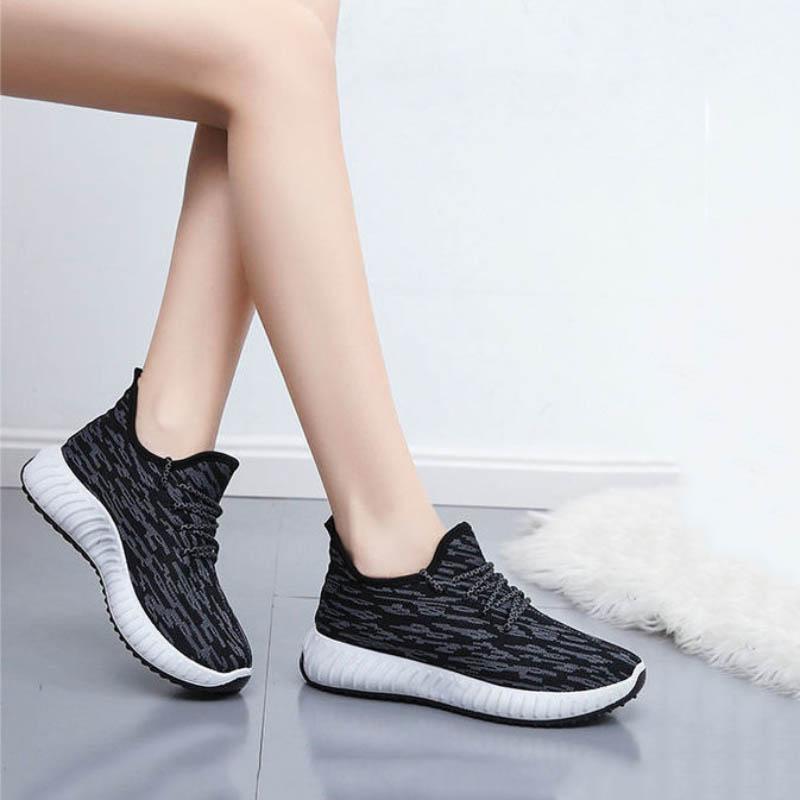 Spring Autumn Women's Casual Sports Shoes Lightweight Non-slip Running Shoes Wear-resistant Flat Shoes Women's Large Size