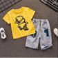 Summer Children's Set Pure Cotton Short Sleeve 2-piece Clothes Boy's Clothing Set Baby Toddler Clothing for Boy