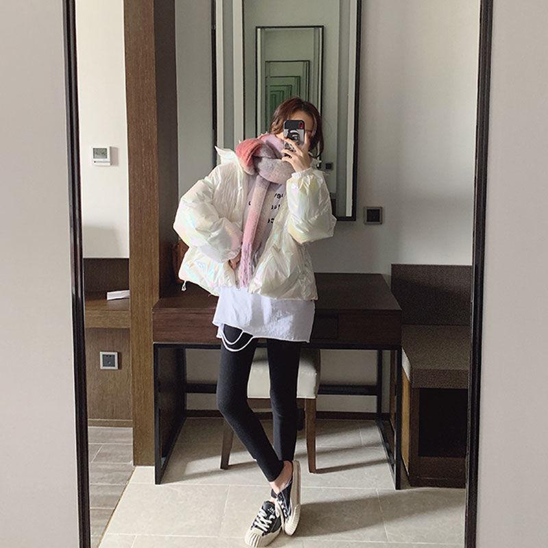 Women's Short Cotton-padded Jacket Shiny Cotton-padded Jacket Student Korean Style Loose Coat Women's Tide Ins Winter Bread Coat