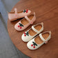 Spring Summer and Autumn Girls' Leather Shoes Princess Shoes Student Peas Shoes Children's Hollow Single Shoes