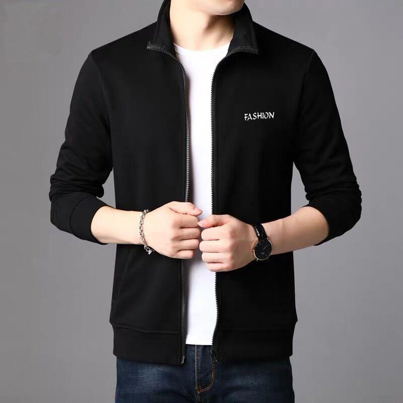 Autumn and Winter Men's Jacket Casual Jacket Youth Jacket Middle-aged Father Wear Winter Warm Zipper Jacket
