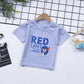 Children's Short-sleeved T-shirt Summer Thin Section Cool Body Cool and Breathable Children's Striped T-shirt Children's Vest