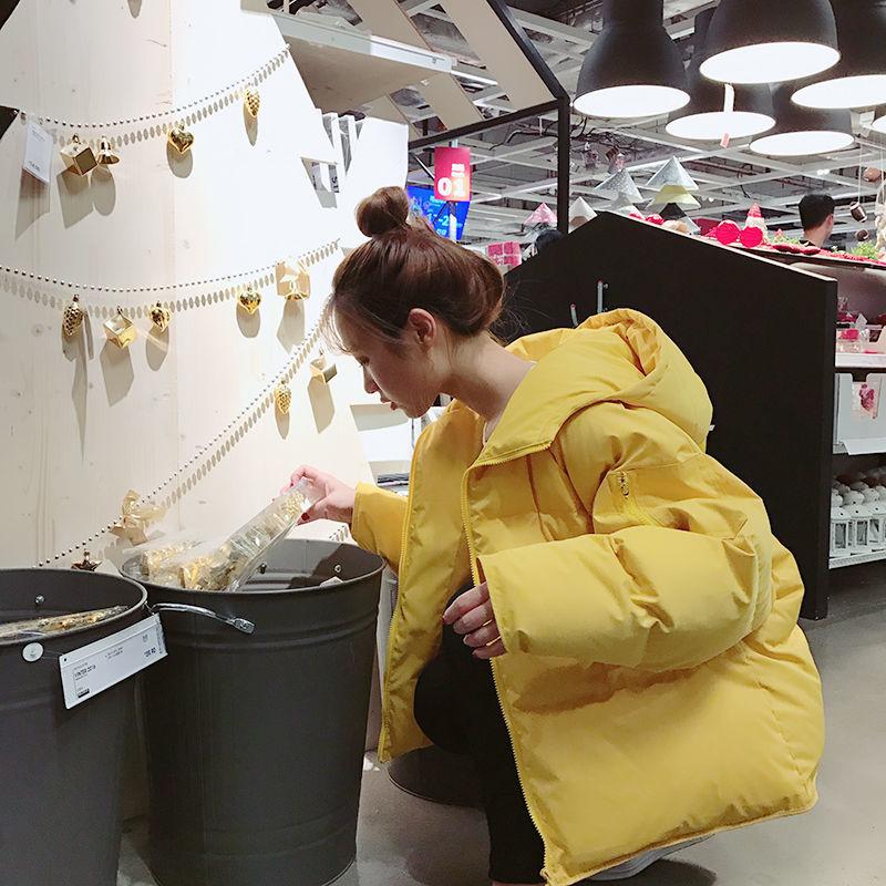 Hooded Thick Warm Women's Padded Jacket Winter Loose Versatile Short Student Padded Jacket Bread Jacket