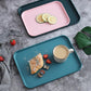 Tea Tray Plastic Tray Rectangular Household Dumplings Cake Bread Special Tray Living Room Fruit Tray Nordic Ins