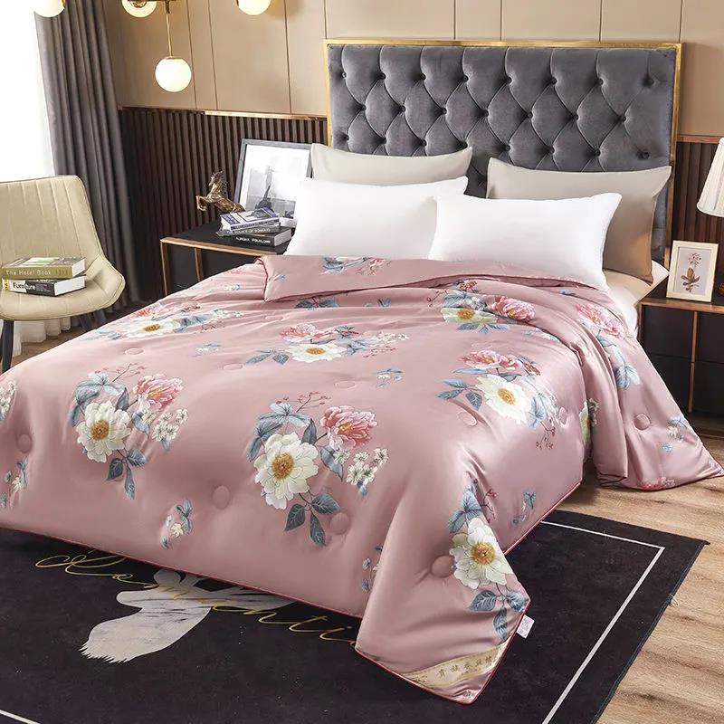 100% Mulberry Silk Genuine Silk Quilt Single and Double Air-conditioning Quilt Summer Spring Autumn Wedding Quilt