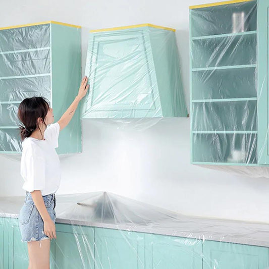 Furniture Dustproof Film Plastic Dustproof Cloth Decoration Wardrobe Protective Film Furniture Cover Bed Cover Household Sofa Dustproof