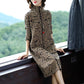 Autumn Winter Loose Knit Dress Female Long Plus Size Sweater Dress Turtleneck  Pullover Sweater Dress with Pockets
